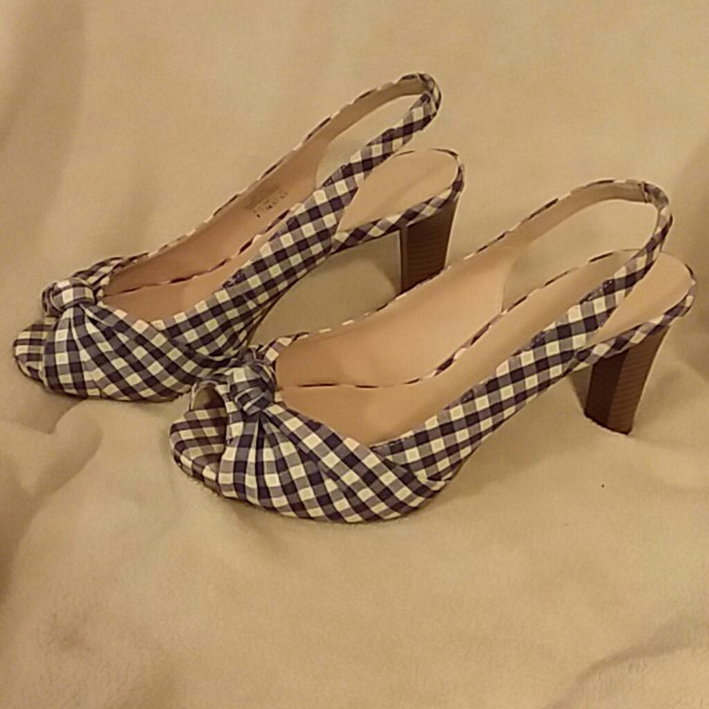Plaid heels